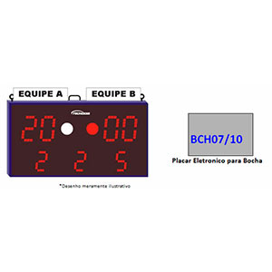 Placar Eletrônico para Bocha - BCH07/10