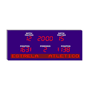 Placar Eletrônico Poliesportivo com Jornal Eletrônico HS5020-J